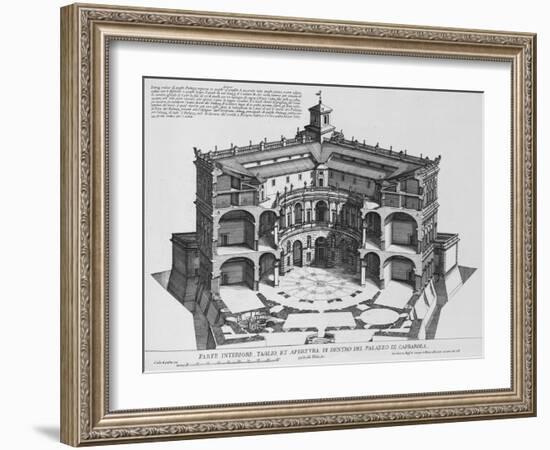 Palazzo Di Caprarola: the Garden of Rome-Giovanni Battista Falda-Framed Giclee Print