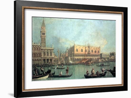 Palazzo Ducale-Canaletto-Framed Art Print