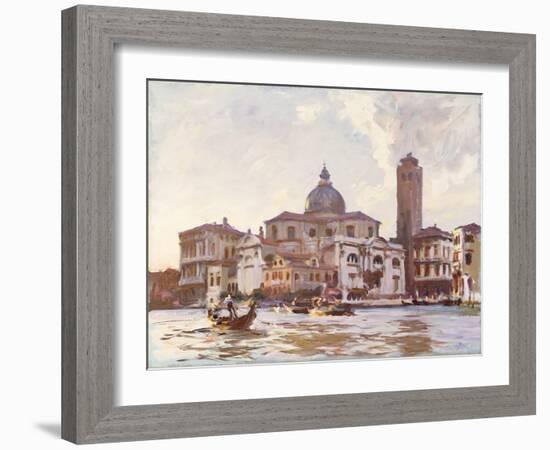 Palazzo Labia and St. Geremia, Venice, 1913 (Oil on Canvas)-John Singer Sargent-Framed Giclee Print