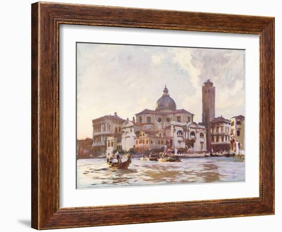 Palazzo Labia and St. Geremia, Venice, 1913 (Oil on Canvas)-John Singer Sargent-Framed Giclee Print