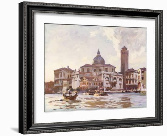Palazzo Labia and St. Geremia, Venice, 1913 (Oil on Canvas)-John Singer Sargent-Framed Giclee Print