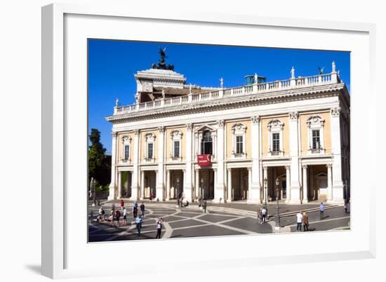 Palazzo Nuovo, Campidoglio, Capitoline Hill, UNESCO World Heritage Site, Rome, Lazio, Italy, Europe-Nico Tondini-Framed Photographic Print