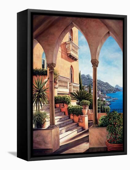 Palazzo on Amalfi-Elizabeth Wright-Framed Stretched Canvas