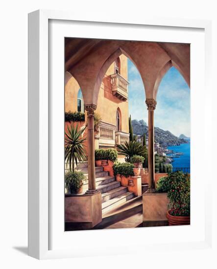 Palazzo on Amalfi-Elizabeth Wright-Framed Art Print