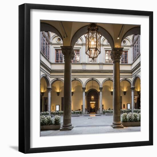 Palazzo (Palace) Strozzi, the Courtyard-Massimo Borchi-Framed Photographic Print