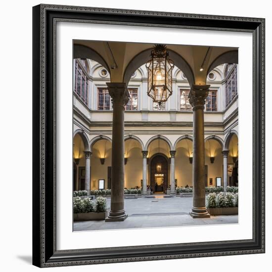 Palazzo (Palace) Strozzi, the Courtyard-Massimo Borchi-Framed Photographic Print