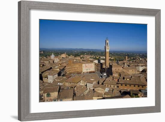 Palazzo Pubblico, Siena, UNESCO World Heritage Site, Tuscany, Italy, Europe-Charles Bowman-Framed Photographic Print
