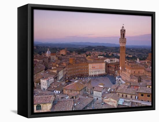 Palazzo Publico and Piazza Del Campo, Siena, Tuscany, Italy-Doug Pearson-Framed Premier Image Canvas