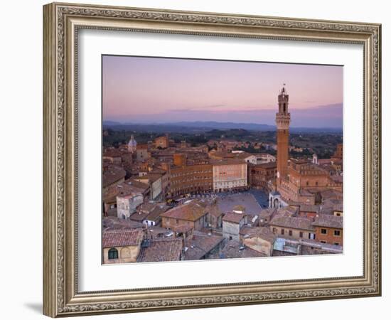 Palazzo Publico and Piazza Del Campo, Siena, Tuscany, Italy-Doug Pearson-Framed Photographic Print