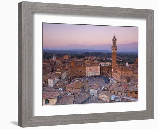 Palazzo Publico and Piazza Del Campo, Siena, Tuscany, Italy-Doug Pearson-Framed Photographic Print