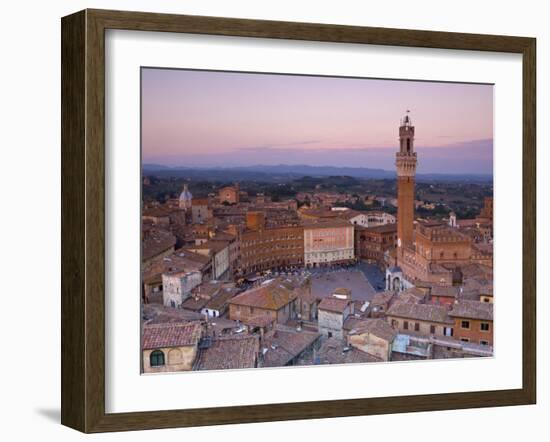 Palazzo Publico and Piazza Del Campo, Siena, Tuscany, Italy-Doug Pearson-Framed Photographic Print