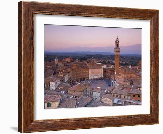 Palazzo Publico and Piazza Del Campo, Siena, Tuscany, Italy-Doug Pearson-Framed Photographic Print