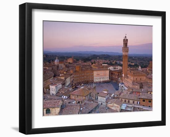 Palazzo Publico and Piazza Del Campo, Siena, Tuscany, Italy-Doug Pearson-Framed Photographic Print