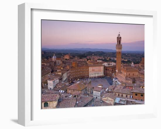 Palazzo Publico and Piazza Del Campo, Siena, Tuscany, Italy-Doug Pearson-Framed Photographic Print