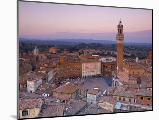 Palazzo Publico and Piazza Del Campo, Siena, Tuscany, Italy-Doug Pearson-Mounted Photographic Print