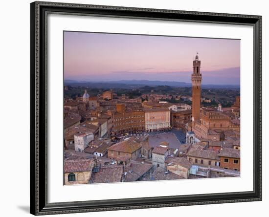 Palazzo Publico and Piazza Del Campo, Siena, Tuscany, Italy-Doug Pearson-Framed Photographic Print