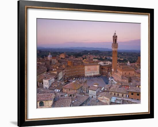 Palazzo Publico and Piazza Del Campo, Siena, Tuscany, Italy-Doug Pearson-Framed Photographic Print