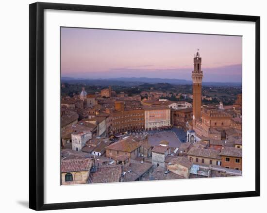 Palazzo Publico and Piazza Del Campo, Siena, Tuscany, Italy-Doug Pearson-Framed Photographic Print