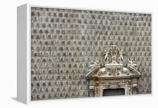 Palazzo Sanseverino, Piazza Del Gesu Nuovo, Naples-Richard Bryant-Framed Premier Image Canvas