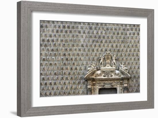 Palazzo Sanseverino, Piazza Del Gesu Nuovo, Naples-Richard Bryant-Framed Photographic Print