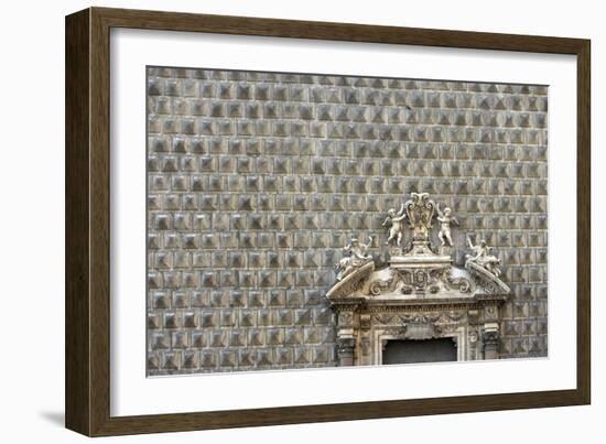 Palazzo Sanseverino, Piazza Del Gesu Nuovo, Naples-Richard Bryant-Framed Photographic Print