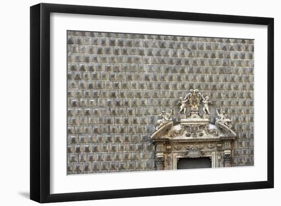 Palazzo Sanseverino, Piazza Del Gesu Nuovo, Naples-Richard Bryant-Framed Photographic Print