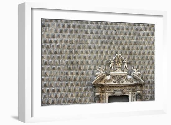 Palazzo Sanseverino, Piazza Del Gesu Nuovo, Naples-Richard Bryant-Framed Photographic Print