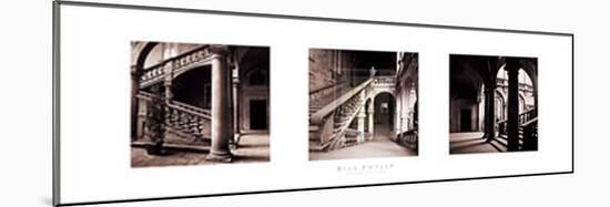 Palazzo Staircase-Bill Philip-Mounted Art Print