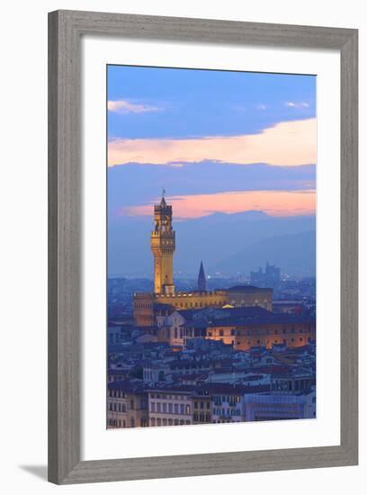 Palazzo Vecchio from Piazzale Michelangelo-Neil Farrin-Framed Photographic Print