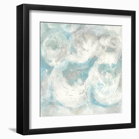 Pale Blue Circles IV-Chris Paschke-Framed Art Print