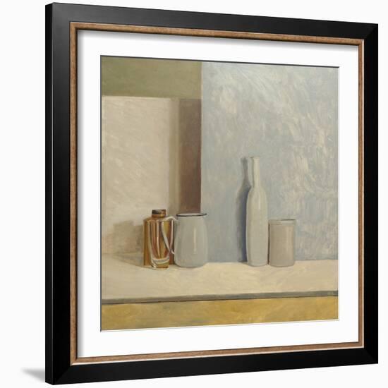 Pale Grey and Blue-William Packer-Framed Giclee Print