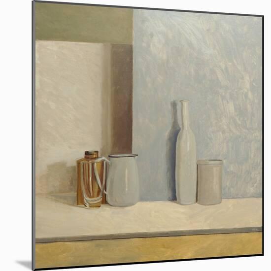 Pale Grey and Blue-William Packer-Mounted Giclee Print