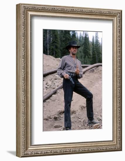 PALE RIDER directed by ClintEastwood, 1985 (photo)-null-Framed Photo