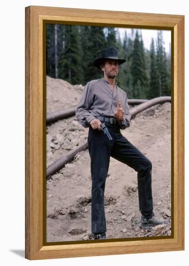 PALE RIDER directed by ClintEastwood, 1985 (photo)-null-Framed Stretched Canvas