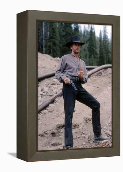 PALE RIDER directed by ClintEastwood, 1985 (photo)-null-Framed Stretched Canvas