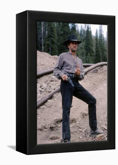 PALE RIDER directed by ClintEastwood, 1985 (photo)-null-Framed Stretched Canvas