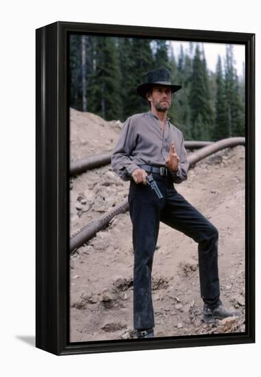 PALE RIDER directed by ClintEastwood, 1985 (photo)-null-Framed Stretched Canvas