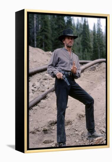 PALE RIDER directed by ClintEastwood, 1985 (photo)-null-Framed Stretched Canvas