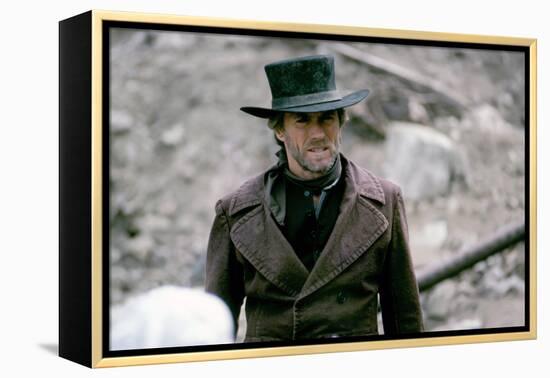 PALE RIDER directed by ClintEastwood, 1985 (photo)-null-Framed Stretched Canvas