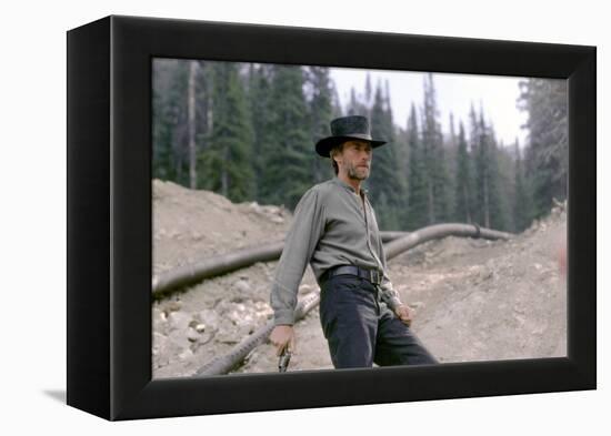 PALE RIDER directed by ClintEastwood, 1985 (photo)-null-Framed Stretched Canvas