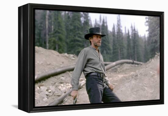 PALE RIDER directed by ClintEastwood, 1985 (photo)-null-Framed Stretched Canvas