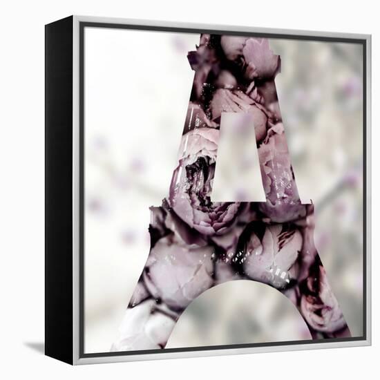 Pale Rose Tower-Tracey Telik-Framed Stretched Canvas