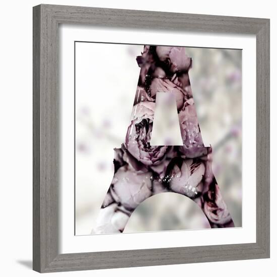 Pale Rose Tower-Tracey Telik-Framed Art Print