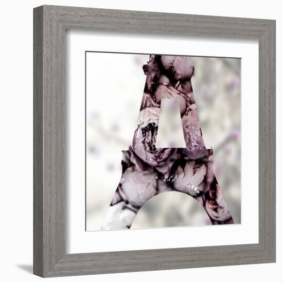 Pale Rose Tower-Tracey Telik-Framed Art Print