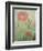 Pale Salmon Pink Rose Against a Window Pane with Heavy Condensation-Woolfitt Adam-Framed Photographic Print