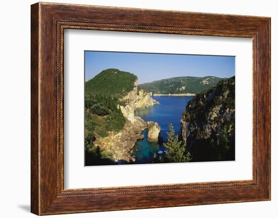 Paleokastritsa, Corfu, Greece-Hans Peter Merten-Framed Photographic Print