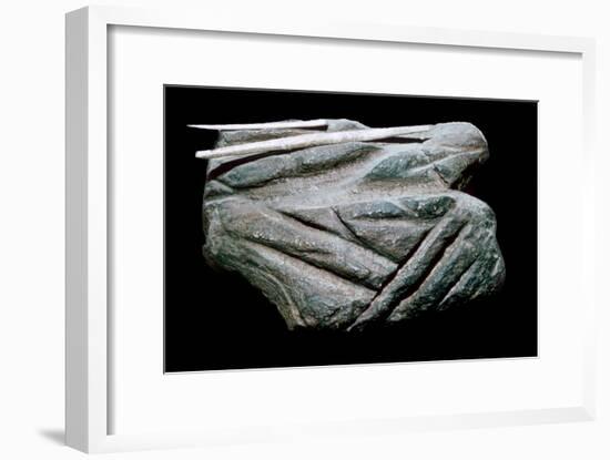 Paleolithic Polishing-Stone. Artist: Unknown-Unknown-Framed Giclee Print