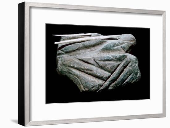 Paleolithic Polishing-Stone. Artist: Unknown-Unknown-Framed Giclee Print