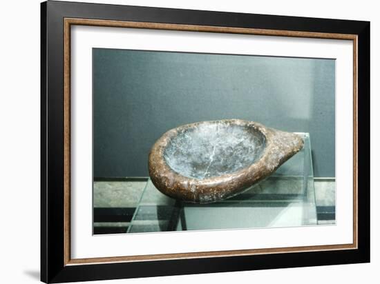 Paleolithic Stone Lamp from La Mouthe, France, 50,000BC-10,000BC-Unknown-Framed Giclee Print