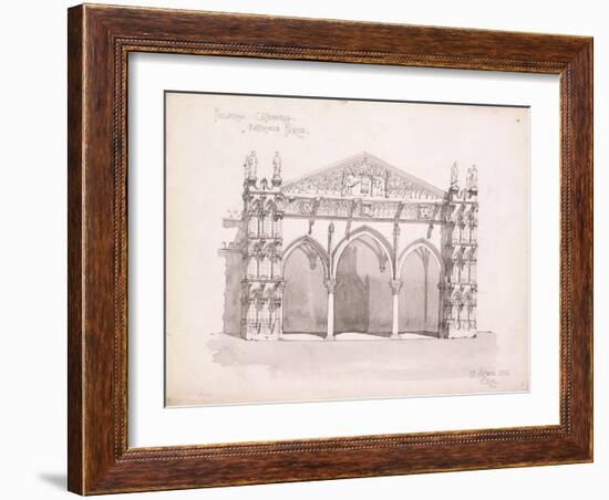 Palermo Cathedral, Study of the Entrance Porch, 1891-Charles Rennie Mackintosh-Framed Giclee Print